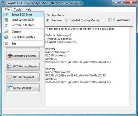 rebuild bcd on external drive.